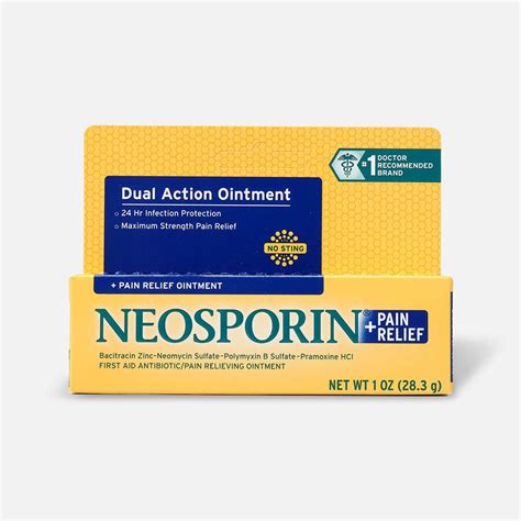 Neosporin Plus Pain Relief, Maximum Strength Antibiotic Ointment, 1 oz