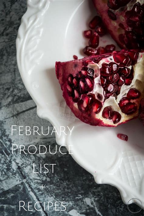 February Produce List + Recipes - Easy Baby Meals