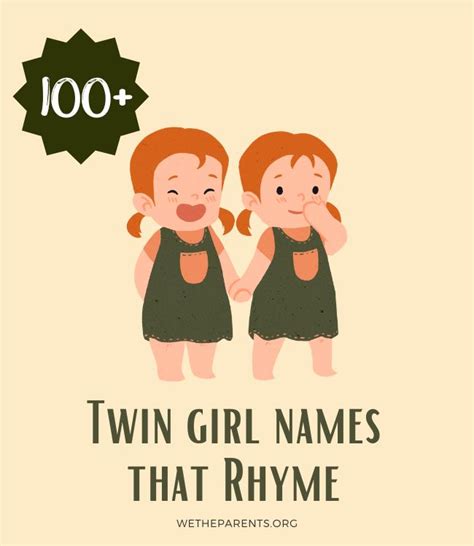 100+ Twin Girl Names That Rhyme - WeTheParents