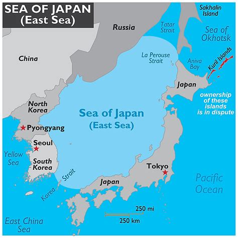 Sea Of Japan (East Sea) - WorldAtlas