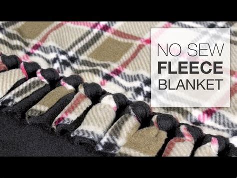 Easy Diy Tie Blanket / No Sew Fleece Blanket Easy Diy Tie Blankets ...