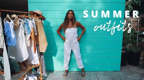 Sustainable summer outfits (surfer girl style) - YouTube