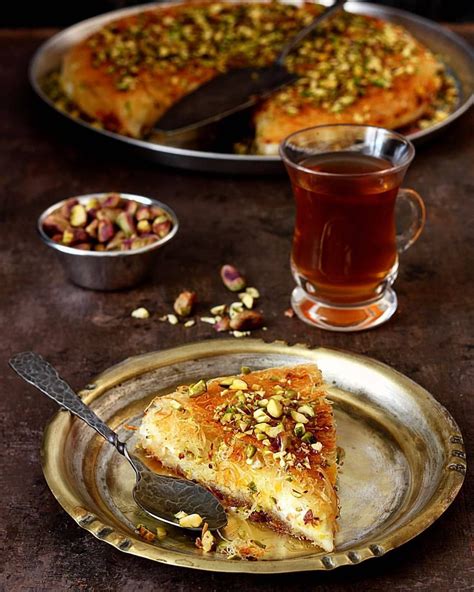 Kanafeh (Levantine Dessert) #MiddleEasternCuisine Theme Week. Credit ...