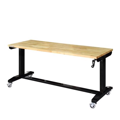 Husky 62 inch Adjustable Height Work Table, Black | The Home Depot Canada