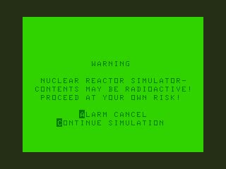 Nuclear Reactor Simulator (1983) - MobyGames