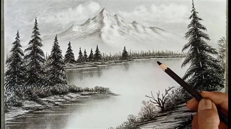 Niveau Krone Schlechter Faktor mountain pencil drawing salzig Erfüllen Geburtstag