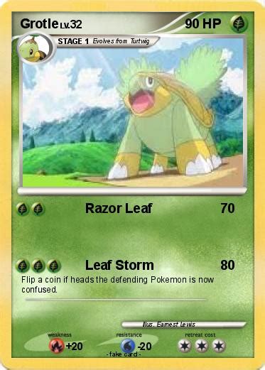 Pokémon Grotle 113 113 - Razor Leaf - My Pokemon Card