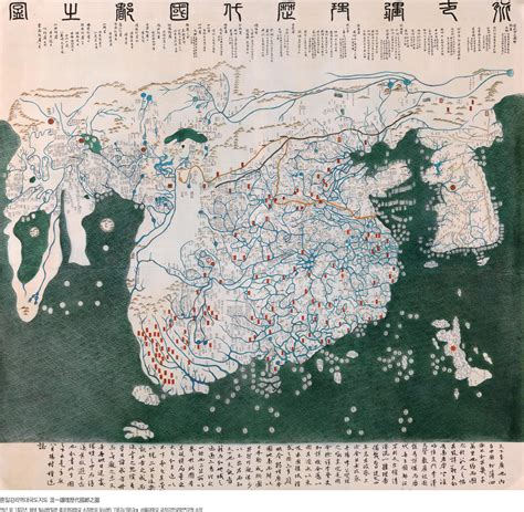 Korea's first world map (1402) - Vivid Maps