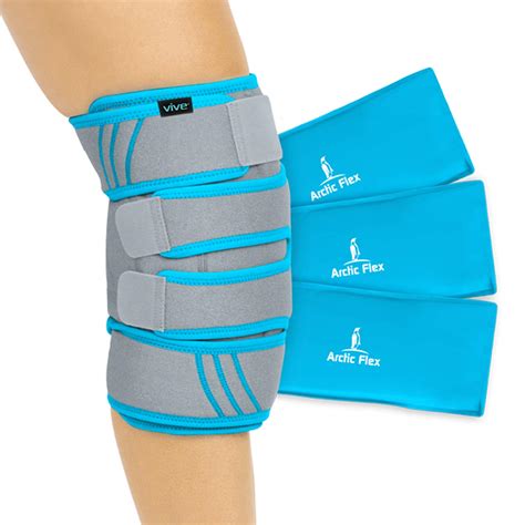 Amazon.com: Vive Knee Ice Pack Wrap - Cold/Hot Gel Compression Brace - Heat Support Strap for ...