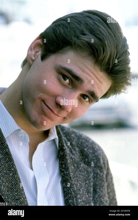 Portrait of young Jim Carrey Stock Photo - Alamy