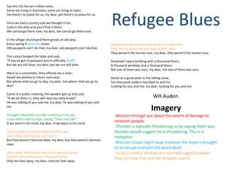 Refugee blues | PPT