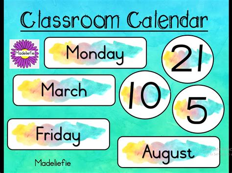 Classroom Calendar • Teacha!