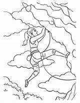 Mountain Climber Coloring Page sketch template
