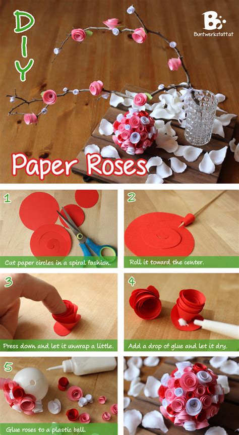 DIY Paper Roses Tutorial | colorful crafts