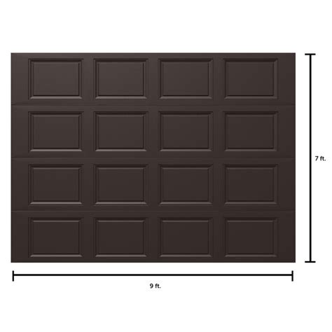 Wayne Dalton Classic Steel Model 9100 9-ft x 7-ft Insulated Brown Single Garage Door in the ...