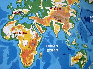 Physical map of the world | Morogoro International School, T… | Flickr