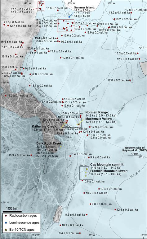 The distribution of chronological constraints on the deglaciation of ...