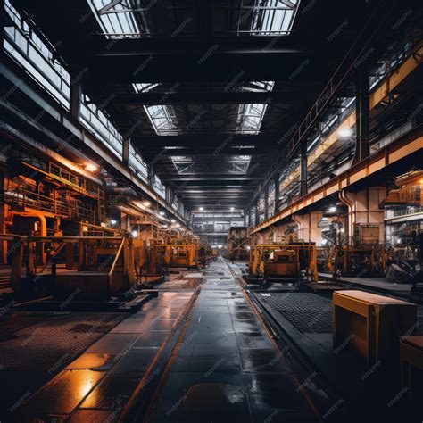 An industrial factory's interior | Premium AI-generated image