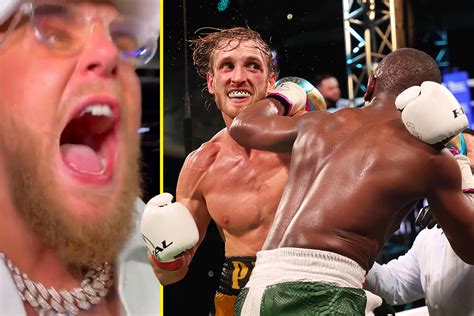 Jake Paul posts crazy live reaction to final minute of Floyd Mayweather vs Logan Paul ...