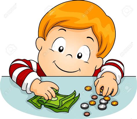 Illustration of a Boy Laying Money on the Table , #AFFILIATE, #Boy, #Illustration, #Laying, # ...