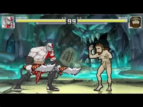 kratos vs jesus - YouTube