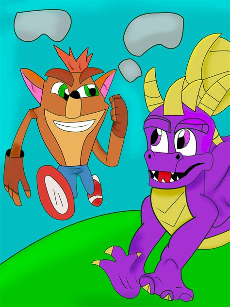 Crash and spyro by Goldust15 on DeviantArt