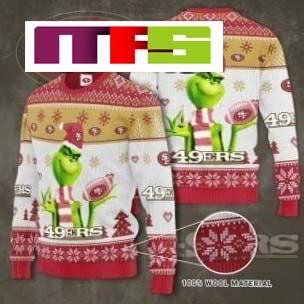 NFL San Francisco 49ers Grinch Unique Ugly Christmas Sweater 2023 - Masteez