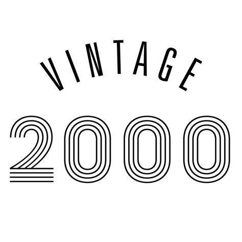 2000 vintage retro t shirt design vector 6954847 Vector Art at Vecteezy