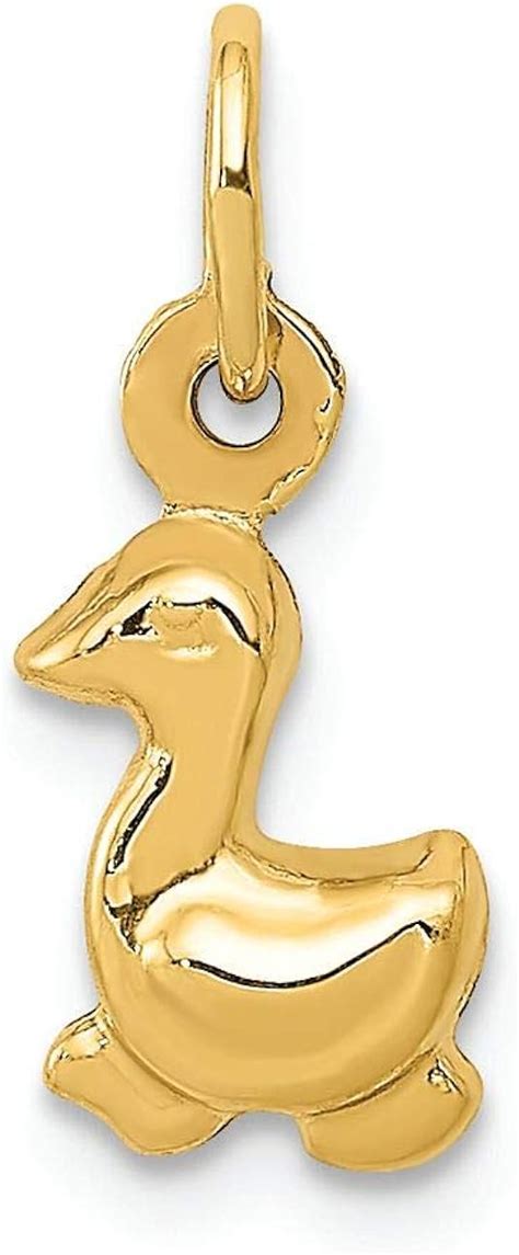 Amazon.com: Finejewelers 14k Yellow Gold Duck Charm: Jewelry