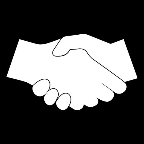 Business handshake icon white color 5283766 Vector Art at Vecteezy