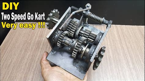 DIY Two Speed Gearbox for Go Kart - Very easy - YouTube