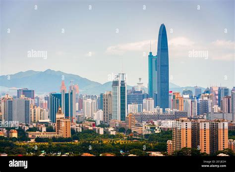 Shenzhen, China downtown city skyline Stock Photo - Alamy