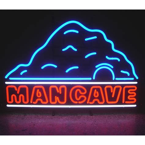 MAN CAVE W/CAVE NEON SIGN