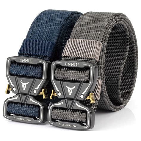 49" 1.5" Mens Tactical Nylon Belt Quick Release Buckle Heavy Duty ...