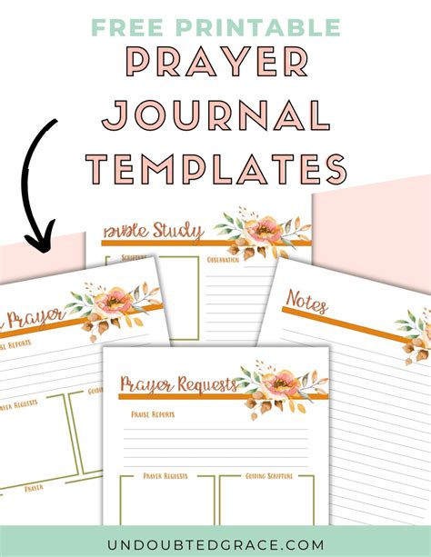 Ultimate FREE Printable Prayer Journal Template Vault | Undoubted Grace