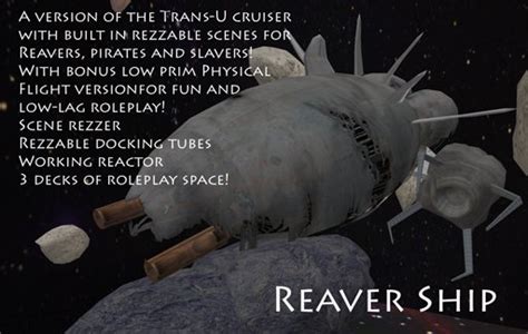 Second Life Marketplace - Reaver Ship from Firefly!