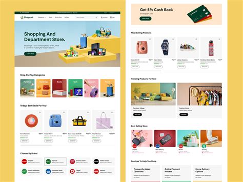 E-Commerce Website Design - Home Page by Musemind- UI/UX Design Agency on Dribbble