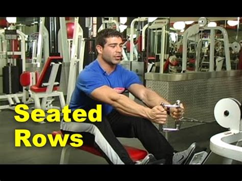 Proper Form on the Seated Row Machine - YouTube