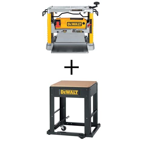 DEWALT 15 Amp Corded 12.5 in. Planer and Mobile Thickness Planer Stand DW734WDW7350 - The Home Depot