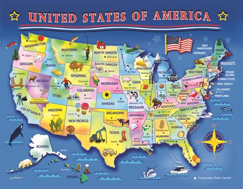 USA Map - Cat Fish Waiter