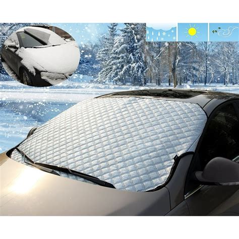 Mini-Factory Car Snow Ice Cover, Covers Windshield Wipers Windproof Frost Guard - Fits All Cars ...