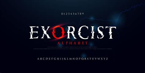 Horror scary movie alphabet font 1905389 Vector Art at Vecteezy