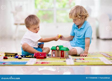 Boy Playing Toy Cars. Kid with Toys. Child and Car Stock Photo - Image of children, fight: 173568446