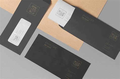 Free Three Envelope Mockup | Mockuptree