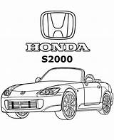 Honda S2000 Coloring Pages sketch template