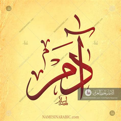 adam-name-in-arabic-calligraphy | Arabic calligraphy art, Farsi ...