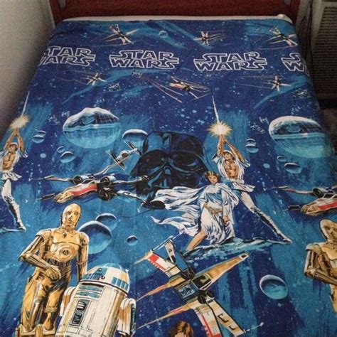 Original '70s Star Wars Bed Sheet in by DreamlandLovesYou on Etsy