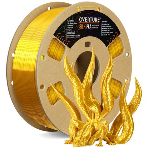 Overture Silk PLA 3D Printer Filament 1.75mm – Overture 3D