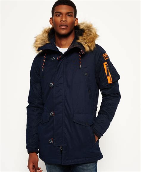 Superdry Microfibre SD-3 Parka Jacket - Men's Mens Jackets