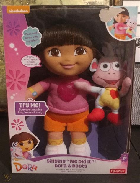 Fisher-Price Nickelodeon Dora the Explorer, Singing "We Did It" Dora and Boots | #1963964924